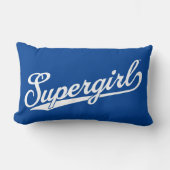 スーパーガール野球オールスター名ロゴ ランバークッション (正面)