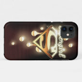 スーパーガール金ゴールドドリップ Case-Mate iPhoneケース (裏面(横))