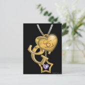 スーパーガール金ゴールドロケット ポストカード (スタンド正面)