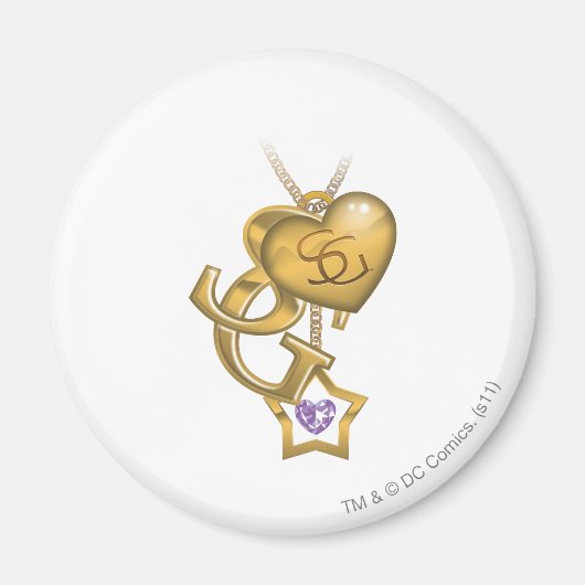 スーパーガール金ゴールドロケット マグネット (正面)