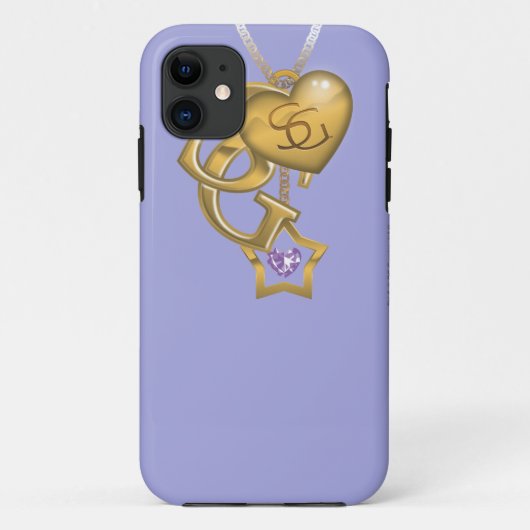 スーパーガール金ゴールドロケット Case-Mate iPhoneケース (裏面)