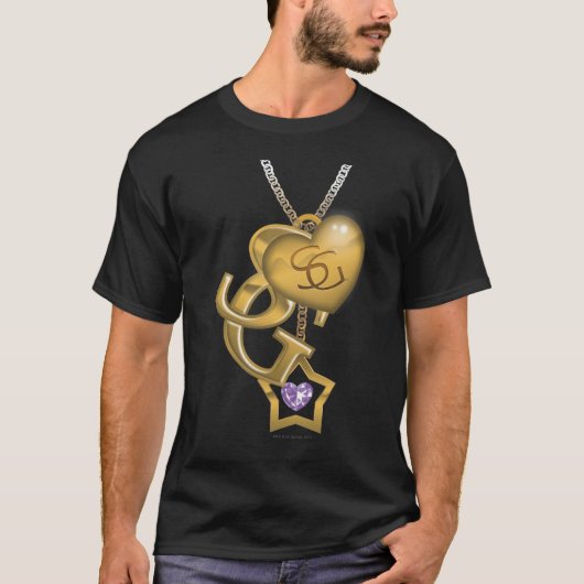 スーパーガール金ゴールドロケット Tシャツ (正面)