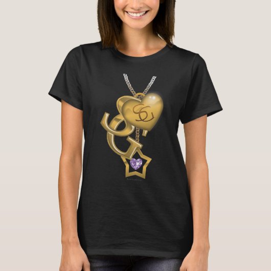 スーパーガール金ゴールドロケット Tシャツ (正面)