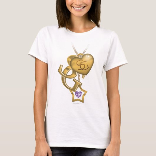 スーパーガール金ゴールドロケット Tシャツ (正面)
