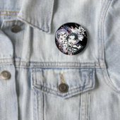 スーパーガール顔コラージュ 缶バッジ (インサイチュ)