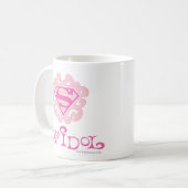 スーパーガール・アポップ・アートのイドル コーヒーマグカップ (正面左)