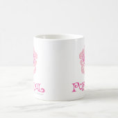 スーパーガール・アポップ・アートのイドル コーヒーマグカップ (中央)