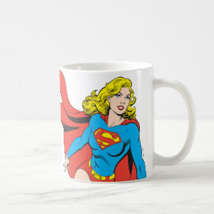 スーパーガール・オン・ザ・ムーブ コーヒーマグカップ