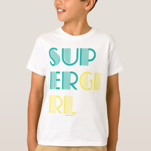 スーパーガール・グリーン・アンド・イエロー Tシャツ