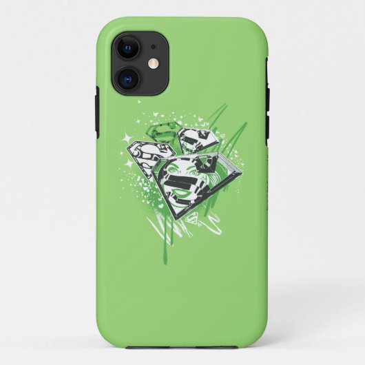 スーパーガール・グリーン・スピルズ Case-Mate iPhoneケース (裏面)