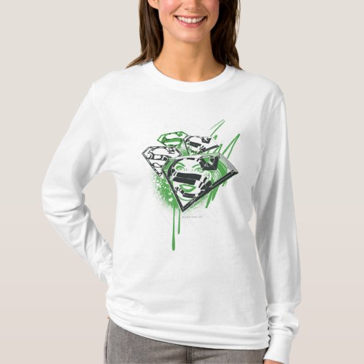 スーパーガール・グリーン・スピルズ Tシャツ (正面)