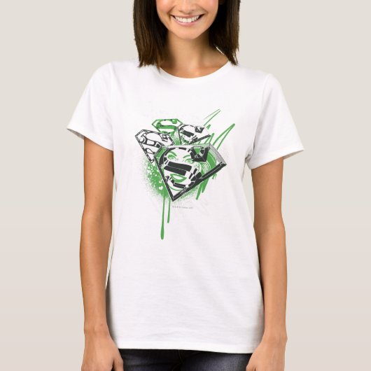 スーパーガール・グリーン・スピルズ Tシャツ (正面)
