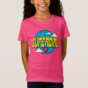 スーパーガール・グローバルポップグラフィック Tシャツ