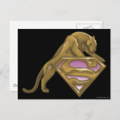 スーパーガール ゴールデンキャット ポストカード (正面/裏面)