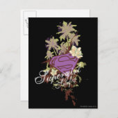 スーパーガール・サーフ・ロゴ ポストカード (正面/裏面)