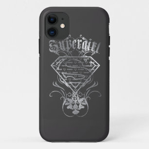 スーパーガール・シルバー・ロゴ iPhone 11 ケース