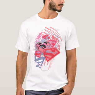スーパーガール・ダイヤモンドと唇 Tシャツ