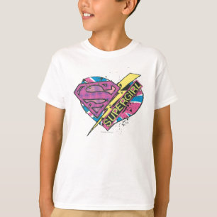 スーパーガール・ハート・アンド・ボルト Tシャツ