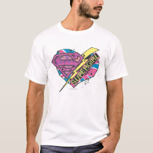 スーパーガール・ハート・アンド・ボルト Tシャツ