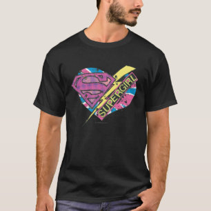 スーパーガール・ハート・アンド・ボルト Tシャツ