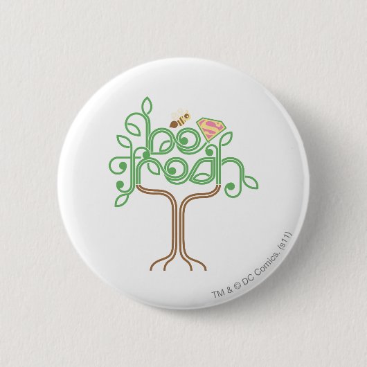 スーパーガール・ビー・フレッシュ 缶バッジ (正面)