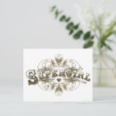 スーパーガール,ブラウンをする女の子とは ポストカード (スタンド正面)