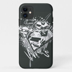 スーパーガール・ブラック・アンド・ホワイト iPhone 11 ケース