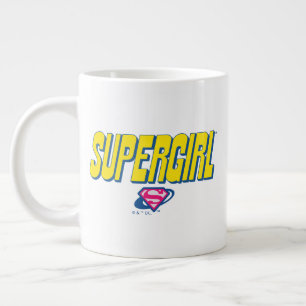 スーパーガール ポップ ロゴ ジャンボコーヒーマグカップ
