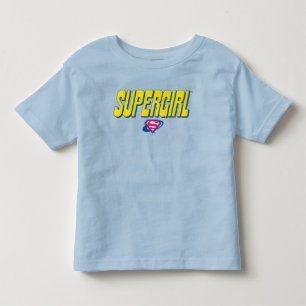 スーパーガール ポップ ロゴ トドラーTシャツ
