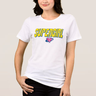 スーパーガール ポップ ロゴ トライブレンドTシャツ