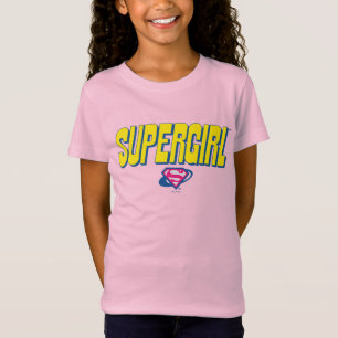 スーパーガール ポップ ロゴ Tシャツ