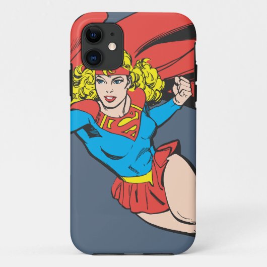 スーパーガール・リープとパンチ Case-Mate iPhoneケース (裏面)