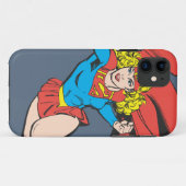 スーパーガール・リープとパンチ Case-Mate iPhoneケース (裏面(横))