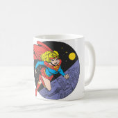 スーパーガール・リープス・イン・宇宙 コーヒーマグカップ (正面右)