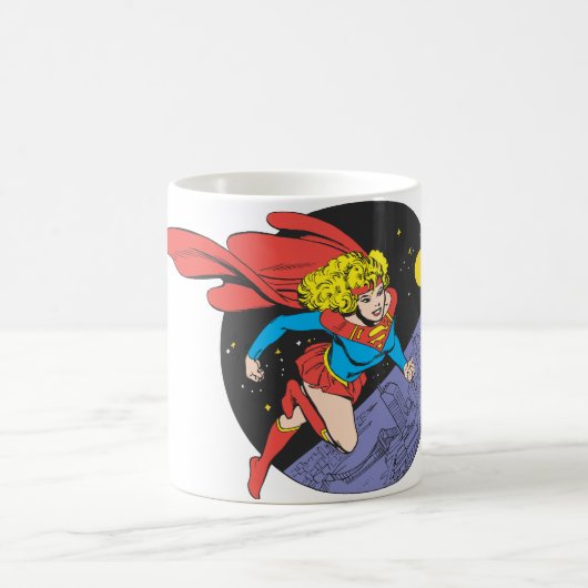 スーパーガール・リープス・イン・宇宙 コーヒーマグカップ (中央)