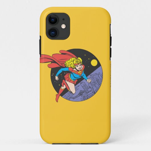 スーパーガール・リープス・イン・宇宙 Case-Mate iPhoneケース (裏面)