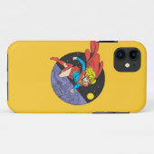 スーパーガール・リープス・イン・宇宙 Case-Mate iPhoneケース (裏面(横))