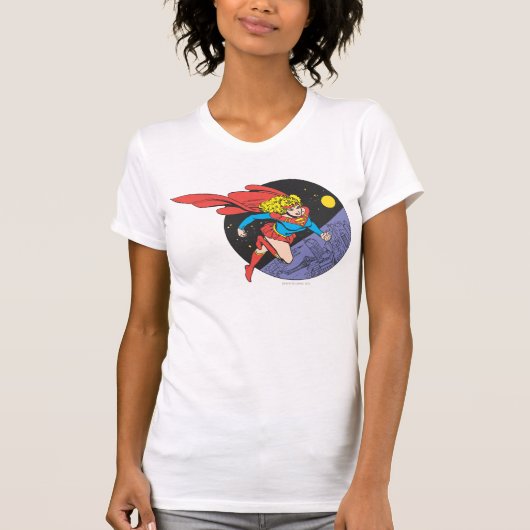 スーパーガール・リープス・イン・宇宙 Tシャツ (正面)