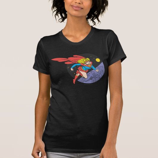 スーパーガール・リープス・イン・宇宙 Tシャツ (正面)