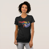 スーパーガール・リープス・イン・宇宙 Tシャツ (正面フル)