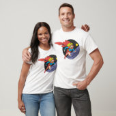 スーパーガール・リープス・イン・宇宙 Tシャツ (ユニセックス)