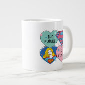 スーパーガール「未来は女性」 ジャンボコーヒーマグカップ (正面右)