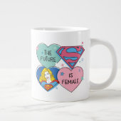 スーパーガール「未来は女性」 ジャンボコーヒーマグカップ (右)
