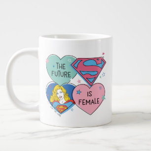 スーパーガール「未来は女性」 ジャンボコーヒーマグカップ
