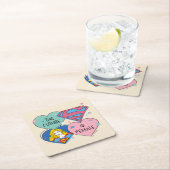 スーパーガール「未来は女性」 スクエアペーパーコースター (インサイチュ)