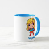 スーパーガール「未来は女性」 マグカップ (正面右)
