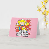 スーパーガール | 私はあなたをこんなに愛してる カード (黄色い花)