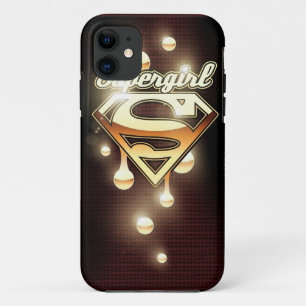 スーパーガール・金ゴールド・ドリップス iPhone 11 ケース