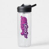 スーパーガールGroovy名とSシールド ウォーターボトル (左面)