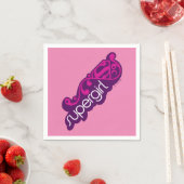 スーパーガールGroovy名とSシールド スタンダードカクテルナプキン (インサイチュ)